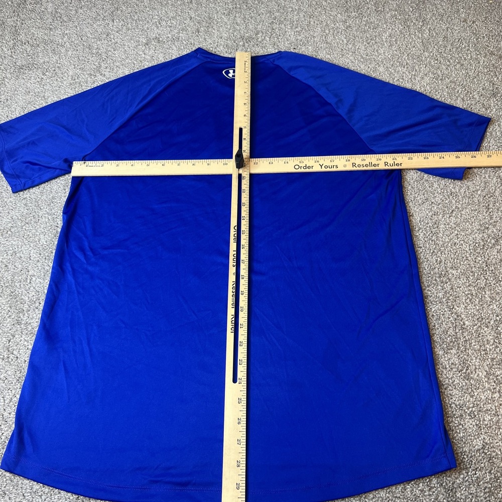 Under Armour‎ Shirt Mens Large Blue Loose Fit Athletic Graphic Tee Lightweight - Picture 8 of 10